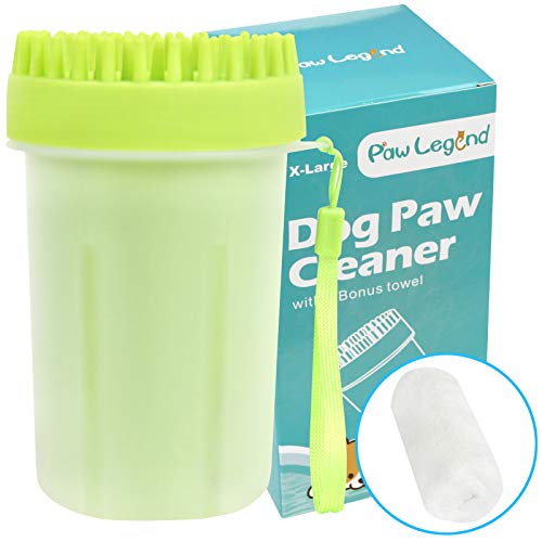 Upgrade 2 in 1 Dog Paw Cleaner & Pet Grooming Brush - Portable