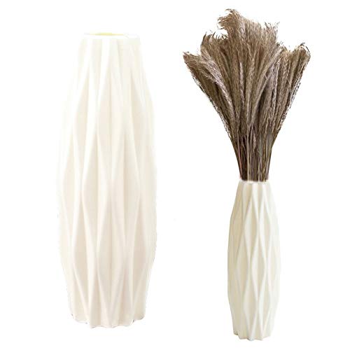 Vase Décoratif Salon Incassable Vase Unique en Plastique Incassable Incassable Vase à Fleurs Bureau Vase Antichute pour Intérieur Chambre Salon Balcon Bain Salle Bain Décoration Table Mariage