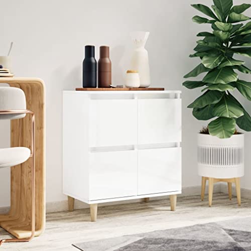 CFODOJ Muebles y almacenaje, bufés y aparadores para el hogar, color blanco brillante, 60 x 35 x 70 cm, madera de ingeniería