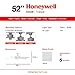 Honeywell Ceiling Fans Duval 52 Inch Ceiling Fan, Quick 2 Hang Indoor/Outdoor Ceiling Fan with Pull Chain, Dual Mount 5 Blade Tropical Design, ETL Damp Rated, White (50206-01)