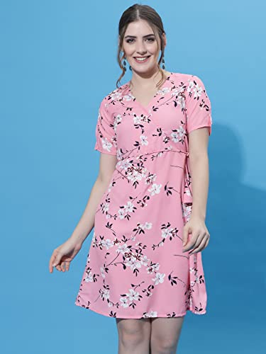 Image of OOMPH! Women's Crepe A-Line Mini Dress Pack of 1