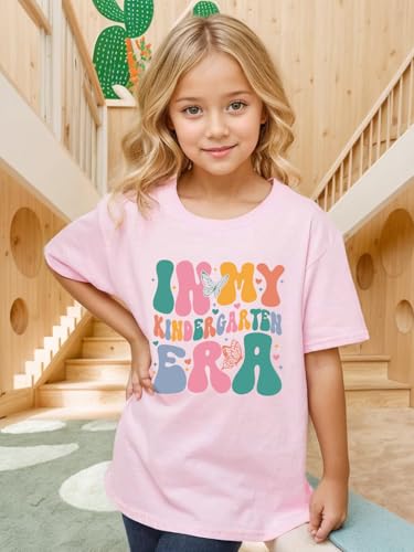 Image of Kindergarten Shirt for Girls First Day of Preschool Shirt Back to School T Shirt Summer Short Sleeve 3-7 Years