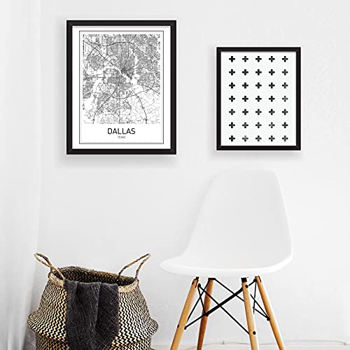 Dallas Map City Maps Dallas Map Print Map Art Print Texas Print Texas Map Texas State Modern Map Print Black White Map Wall Art Modern City Print 8X10 Unframed #TOP3
