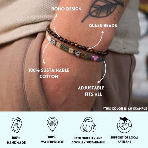 Pulsera Boho Surfer Set de 2 - Hombre y Mujer 41iRZZzmSrL. SL1000