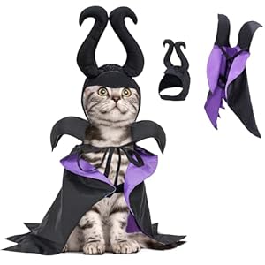 Shyllin Disfraces de Ropa de Mascota Halloween, Capa de Mascota para Halloween, Disfraz De Halloween del Gatos Perros, Ideal para Halloween, Navidad, Fiestas, Cosplay, Ropa Divertida para Mascotas.