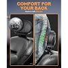 PBYMT Driver Rider Backrest, Adjustable Rider Driver Backrest with Storage Fit for Harley Davidson Touring Road Glide Electra Glide Road King Street Glide 1988-2024 (Black)