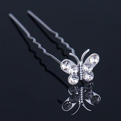 Vpang VP-0092 20 Pcs Wedding Bridal Rhinestone Crystal Hair Pins Clips Women Headwear Wedding Decorative Hair Accessories thumb #1