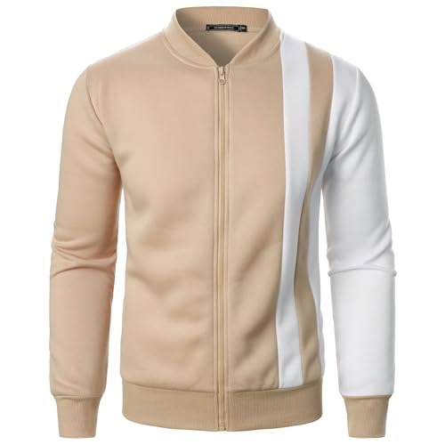 Chaqueta Track color block para hombre talla 3X-Large miniatura 2
