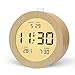 Produktbild aboveClock Wecker Digital, Batteriebetriebene Uhr Tischuhr, LCD Alarm Clock Wecker Holz mit Temperaturanzeige, Snooze, Hintergrundbeleuchtung für Schlafzimmer Schreibtisch ReisenHolz