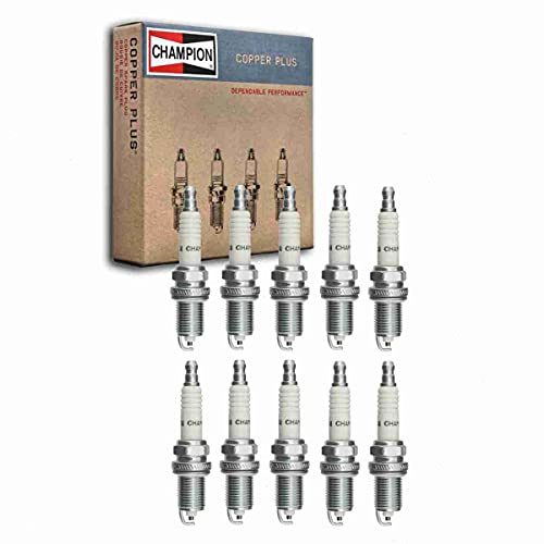 10 pc Champion Copper Plus Spark Plugs compatible with Dodge ...