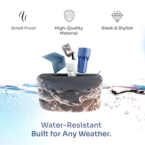 Staze Bag - Waterproof, Neoprene Pouch, Zipper Closure Stylish Pouch for Travel & Storage (Slate, 10.5” x 7”)4