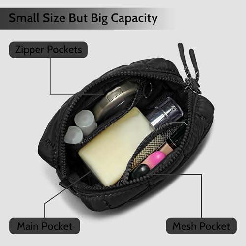 Puffer Travel bag-Gym bag+Cosmetic Bag-Black4
