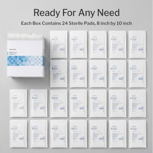 McKesson Sterile ABD Pads, Non Stick Gauze Dressing, 8 x 10 in, 24 ct | Abdominal Pad,Sterile,8 X 10 Inch,1 per Pack,Gauze - image 6