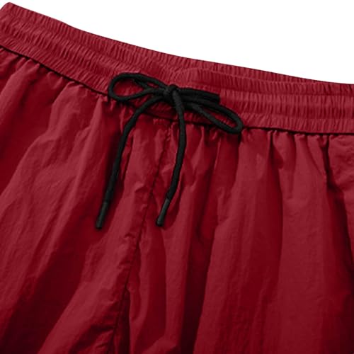 Parachute Cargo Pants Unisex Elastic High Waist Drawstring Jogger Trousers Hip Hop Baggy Y2k Aesthetic Streetwear 5