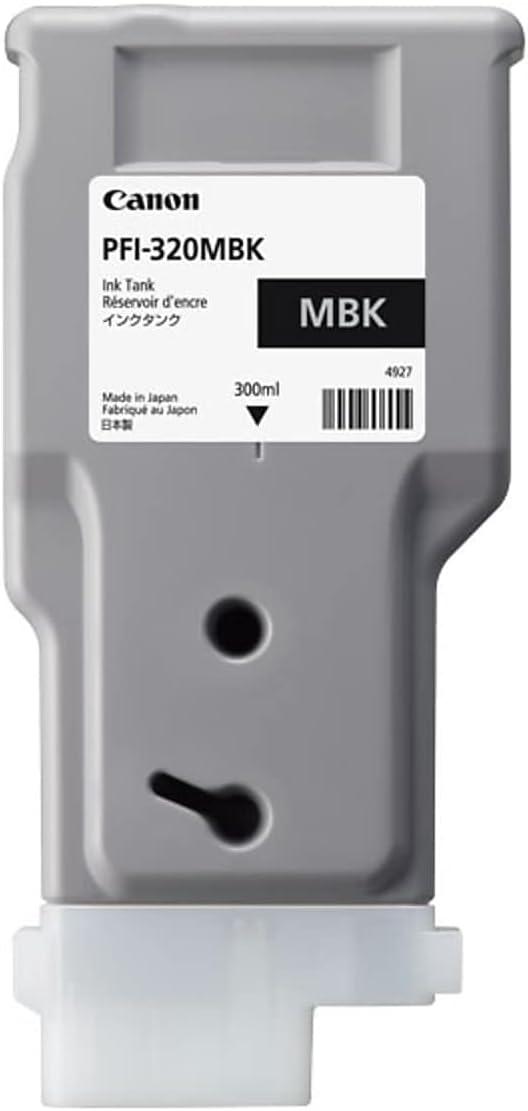 Canon PFI-320MBK (2889C001AA) Matte High Yield Ink Cartridge (Black) in Retail Packaging