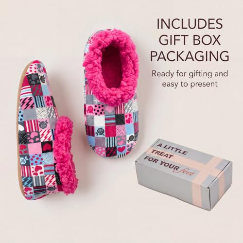 Image of Cozylook Fuzzy Slippers for Women Indoor Soft Sole Slipper Socks | Warm plush feel, non slip grippers, easy step-in, flexible bottom, bedroom and home wear