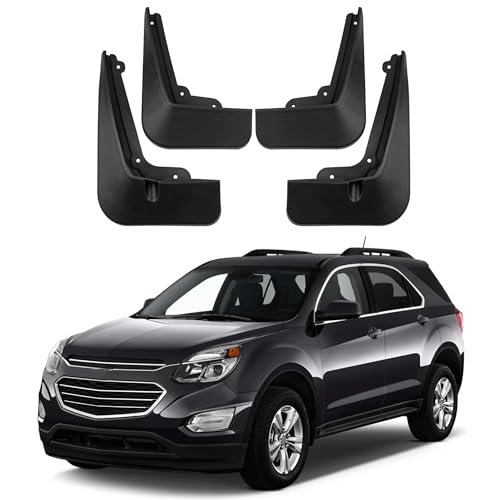 Image of Mud Flaps Compatible with Chevrolet Equinox Accessories 2018-2024 Splash Guards All Weather Fender Guard Mudguards Sediment Protection No Need to Drill Holes