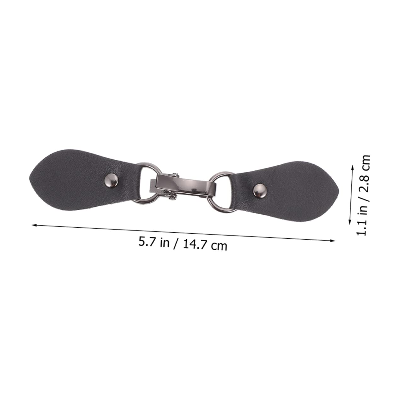 SEWACC Hebilla Para Accesorios De Vestir Hebillas De Palanca Suéter Con Botones Cierre De Abrigo Broche Antiguo Botones De Cambio De Abrigo Alfiler De Ropa Insignias Cuero Black
