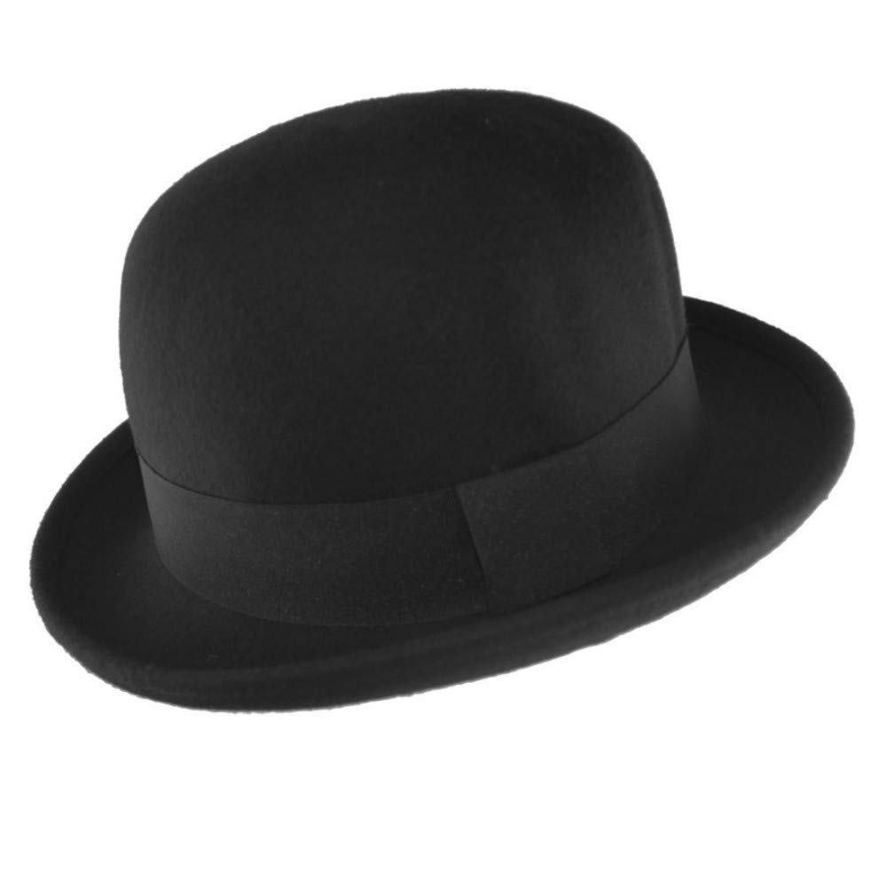 JMC Trading CompanyNew Black 100% Wool Crushable Bowler HAT