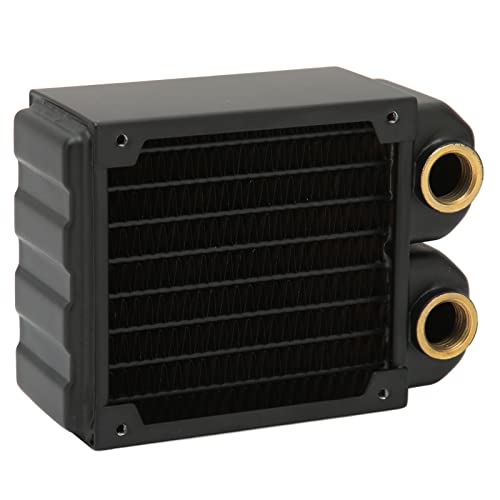 Radiador de refrigeración por agua de latón de 80mm y doble capa para PC
