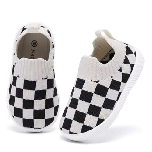 Image of MORENDL Baby Toddler Walking Socks Non-Slip Breathable Unisex Casual Sneakers