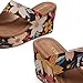 Tilocow Wedge Bunion Sandals for Women Platform Slipper High Heel Wedge Flip-Flop Light Weight Ladies Floral Shoes Size 7