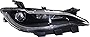 Evan-Fischer Headlight Assembly Compatible with 2016-2017 Chrysler 200 Halogen Black Interior with LED DRL S Model Passenger Side