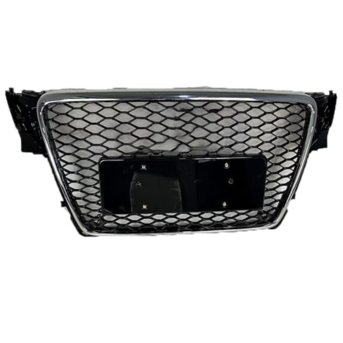 Car Grille Front Grill Radiator Grille for Audi A4L modification RS4 200-2012, ABS Front Bumper Grill Kidney Sport Grille Front Hood Bumper Grille, Car Grill Modified,C