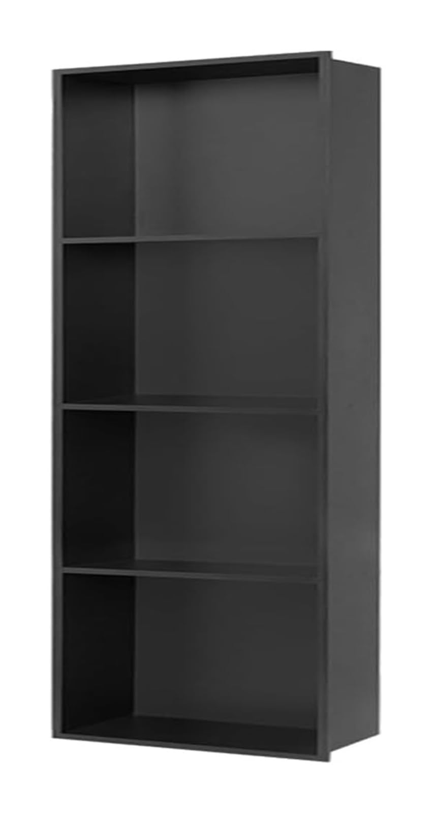 AYCDL Stainless Steel Shower with Built-in Storage One-Piece Design for Bathroom nization Space-Saving Solution Modern Shower Shelf,Nero-120x28x12.5cm