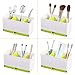 Plastic Utensil Holder, Caddy Silverware Organizer With 3 Compartment & Silverware Tray Drainer Set, Kitchen Utensil Holder- Flatware Spoon Fork Storage Basket, For Kitchen Countertop, Party, Outdoor