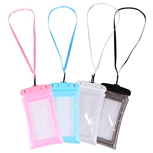 KESYOO 4 peças Bolsa de telefone à prova d 'água bolsa de telefone subaquática com cordão suporte d
