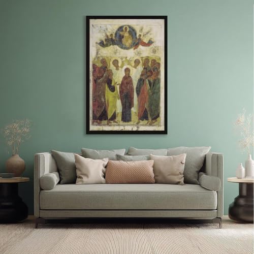 Impression sur toile Ascension de Jésus d'Andrei Rublev 20x30 cm - 5