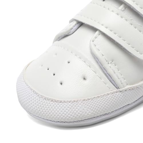 Image of Clowora Baby Boys Girls Shoes Non-Slip Rubber Sole Sneakers Infant First Walking Toddler Crib Shoes Newborn Loafers Flats.