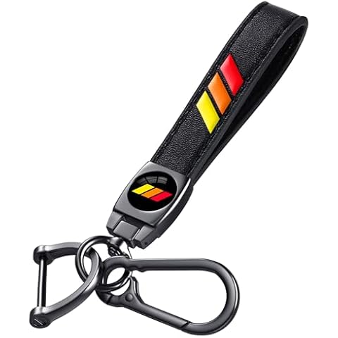 Annloysky Black Leather Keychain Cover