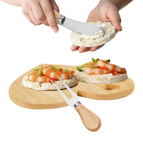 Tagliere per formaggi, antiscivolo, utilizzabile su entrambi i lati, per formaggi e salumi, per casa, cucina, picnic, campeggio, pane, matrimonio, compleanno, San