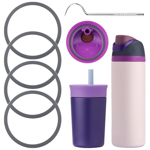 BMSQOFD �E�H�[�^�[�{�g���K�X�P�b�g�����p�V�[�����O�����O4�� Owala FreeSip 16/19/24/25/32/40�I���X�p �V���R���W�V�[��O�����O O�����E�H�[�^�[�{�g���A�N�Z�T���[�p (�O���[)