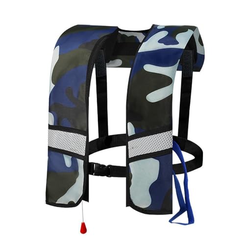 Chaleco salvavidas para adultos | Chaleco de natación inflable para salvar vidas | Chaleco de natación de seguridad para entusiastas de los deportes acuáticos para el trabajo marino, kayak