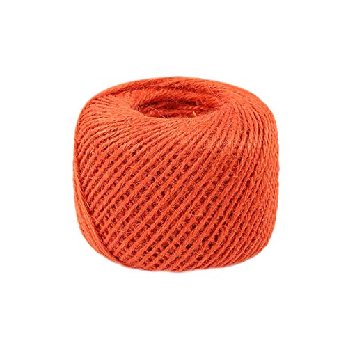 Zkenshan-Natural Jute Twine Burlap Jute Twine Natural Sisal String, Hemp Rope Rustic Packing String Christmas Wedding Party Decoration, 1 Roll, Natural Jute Fiber (Color : Style 3 OG)