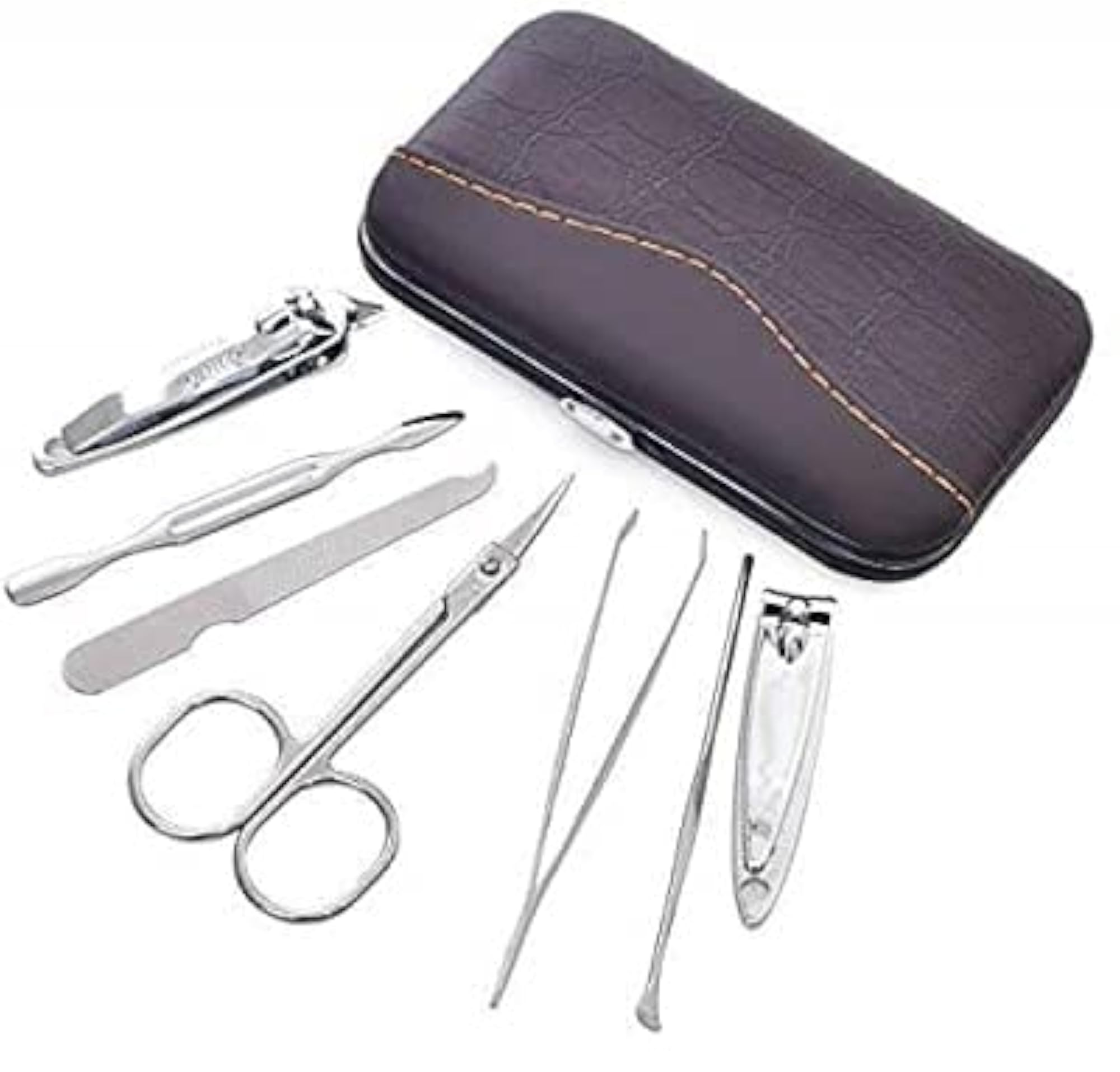 7-in-1 Stainless Steel Manicure Pedicure Set, Professional Kit