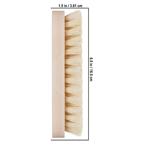 Redecker Tampico Fiber Scrub Brush With Untreated Beechwood Handle, 6-1/2 Inches, Durable Natural Bristles Are Heat-Resistant And Retain Shape, Made In Germany #TOP2