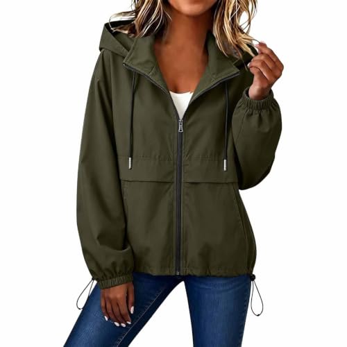 Image of Jacket for Women UK Ladies Waterproof Coat Lightweight Windbreaker