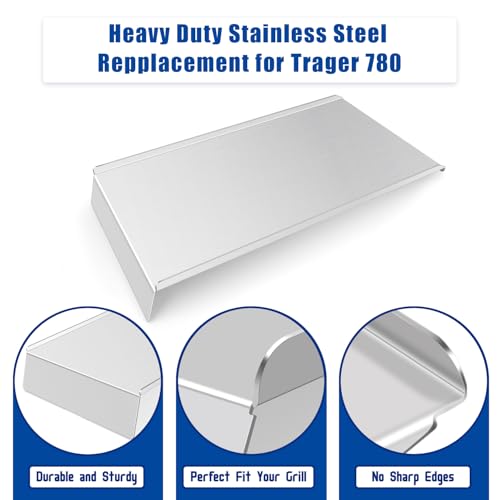 Image of BAC780 Drip Pan for Traeger Pro 780 Series Smoker Grills, Grease Drip Tray for Traeger Grill Accessory, Drip Tray Liners for Traeger Pro 780 Accessories, for Traeger Replacement Parts