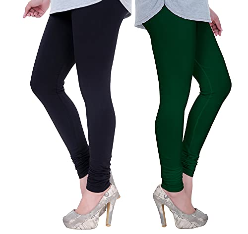 Image of Plus Size Churidar Leggings for Women & Girls Combo (Pack of 2)