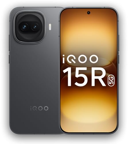 iQOO 15R (Dark Knight, 8GB RAM, 256GB Storage) | Snapdragon® 8 Gen 5 Processor | India’s Slimmest Smartphone in 7600mAh Battery* | Segment's Most Stable 144FPS Gaming* preview 1