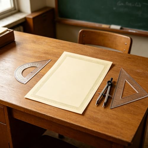 KICHOUSE 20 arkuszy papieru na certyfikat ukończenia szkoły – pusta złota folia w obramowaniu – 11,81 x 8,27 cala na dyplomy, certyfikaty, nagrody za udział – papier na dokumenty