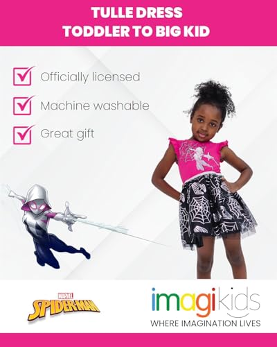 Robe tutu Spider-Man Marvel fille sans manches | Vêtement super-héros - 3