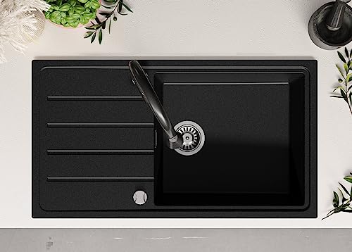 Lavandino Cucina 90 x 50 cm, Lavello in Granito 1