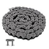 findmall 100H Heavy Duty Roller Chain 10 Ft with 2 Connecting Links - Industrial Drive Chain for Conveyors, Agriculture and Machinery