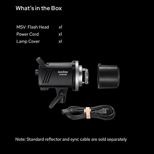 Flash studio Godox MS300V recyclage rapide et lampe de modelage LED