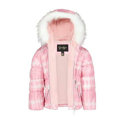 Jessica Simpson girls Two-piece Insulated Winter Snowsuit With Hooded Jacket and Ski Bib Overalls4